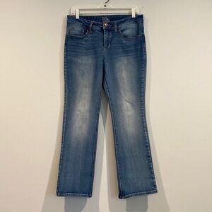 Time and True Medium Wash Bootcut Denim Jeans - Size 14 Petite